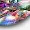 Designart - Horse over Colorful Abstract Image' Ultra Glossy Animal Oversized Metal Circle Wall Art
